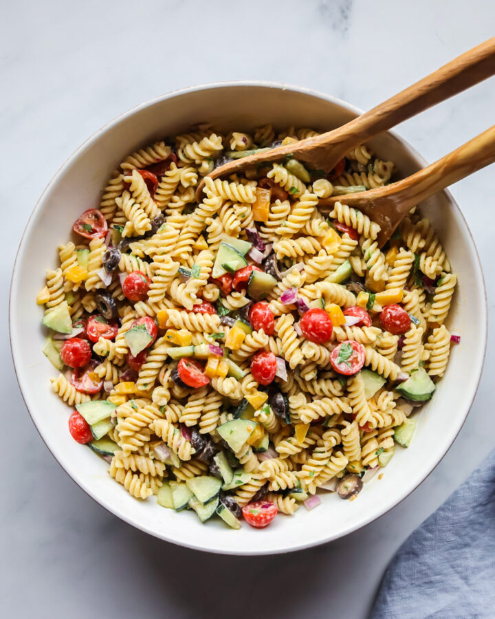 Creamy Hummus Pasta (Easy 20 Minute Recipe) Vegan Pasta Salad