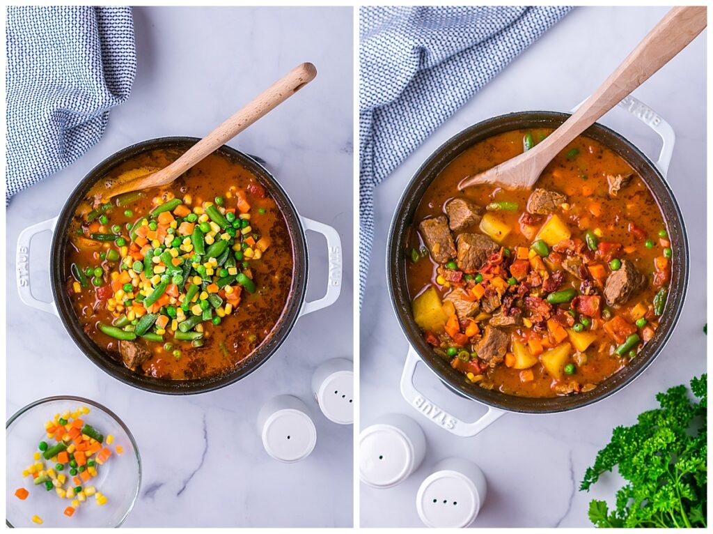 how to make vegetable beef soup