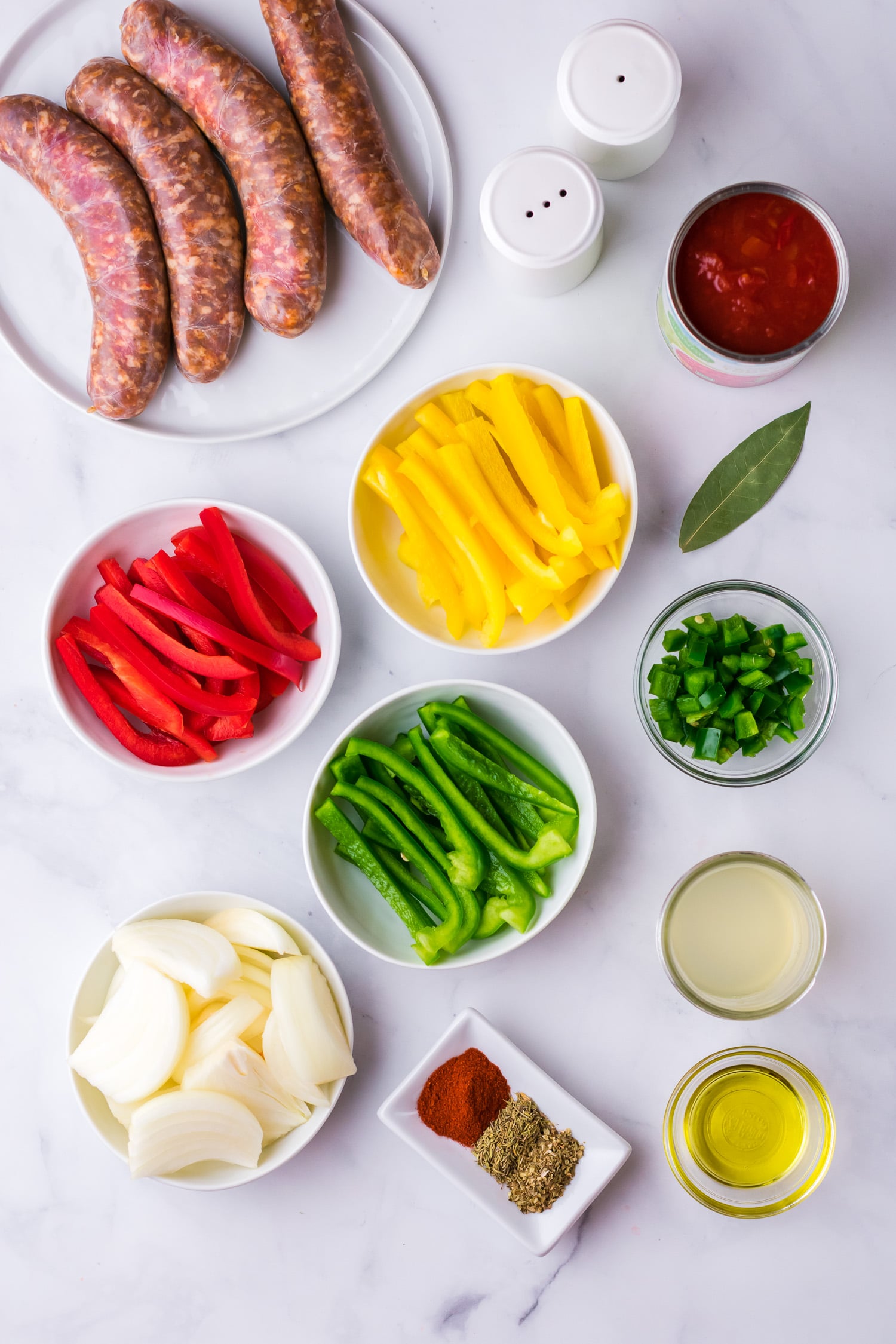 sausage and peppers ingredients