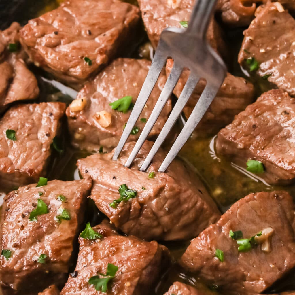 garlic butter steak bites