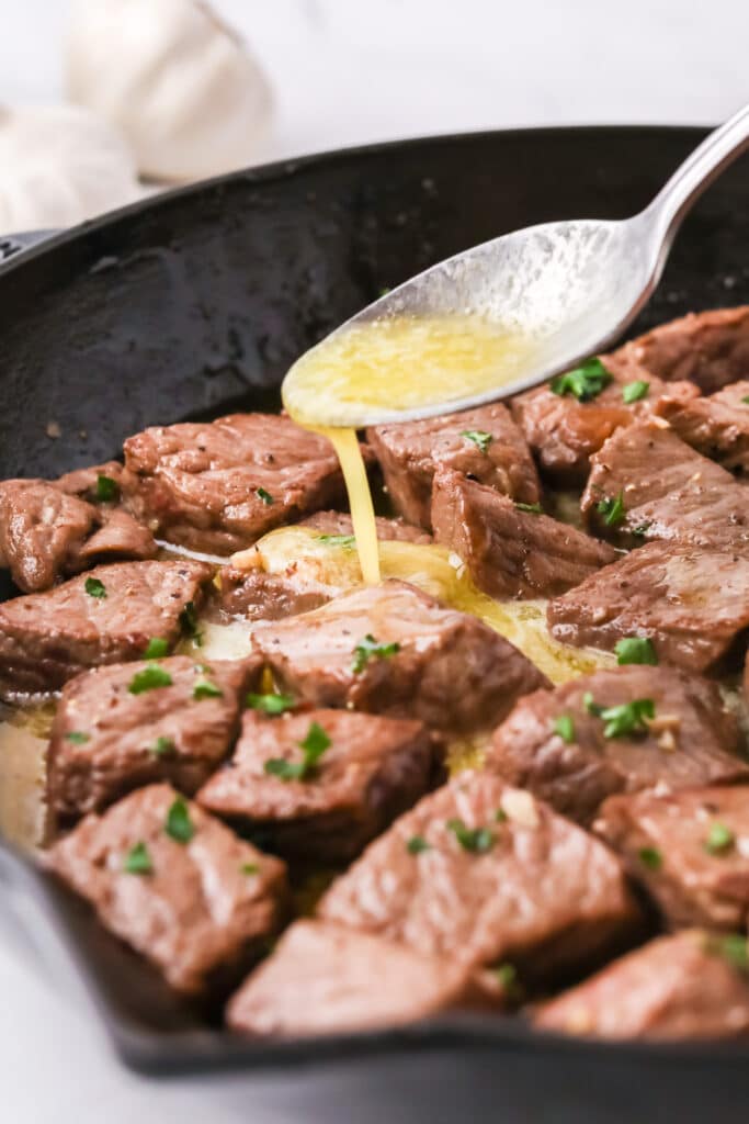 garlic butter steak bites