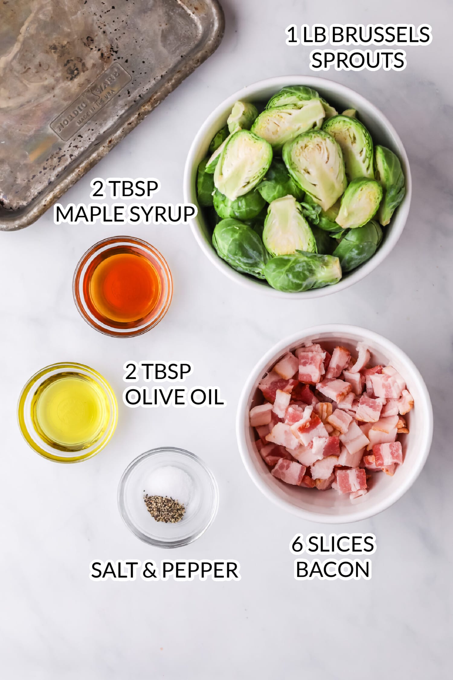 maple bacon brussels sprouts ingredients