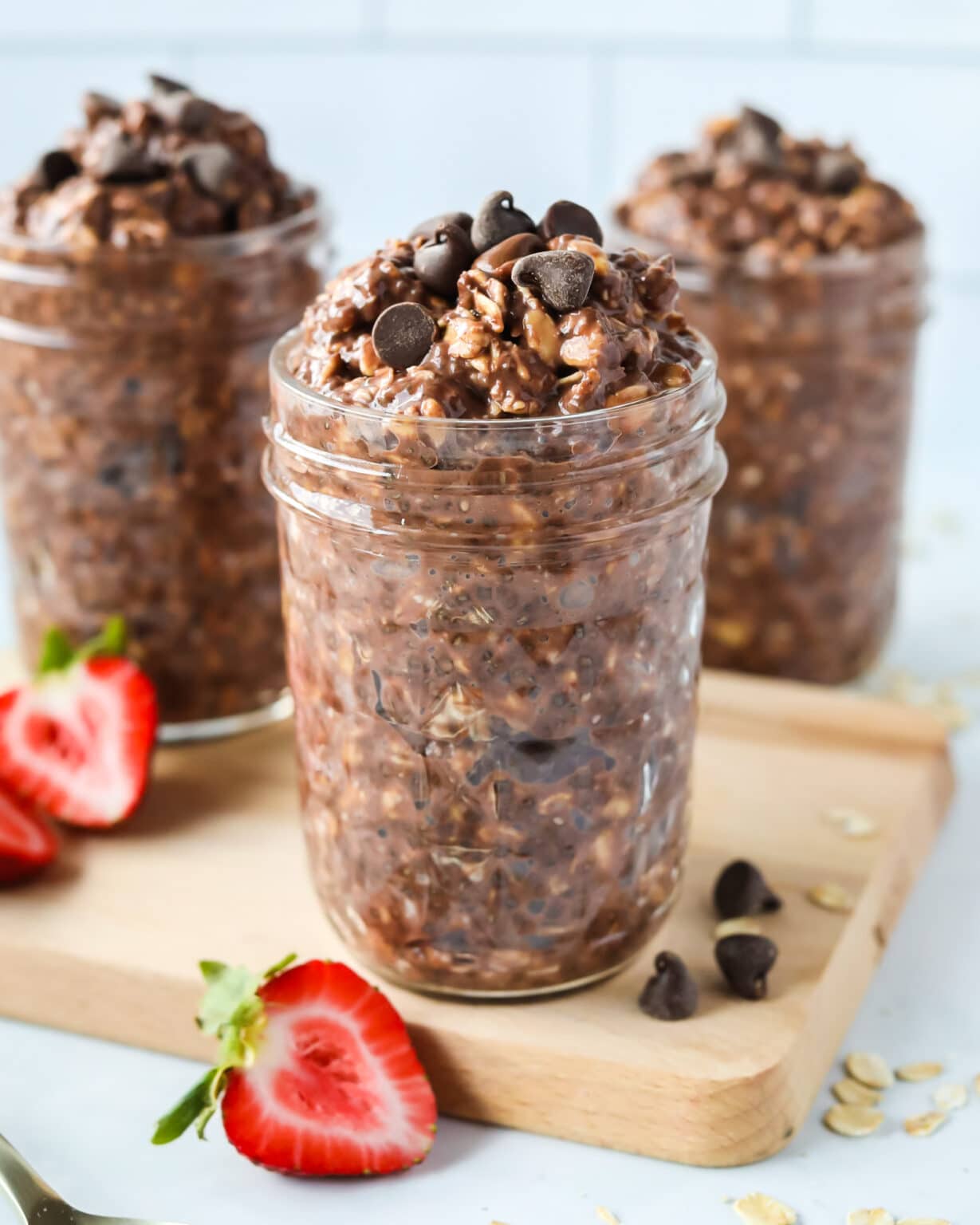 DOUBLE Chocolate Overnight Oats {Healthy Recipe!} Ready in 10