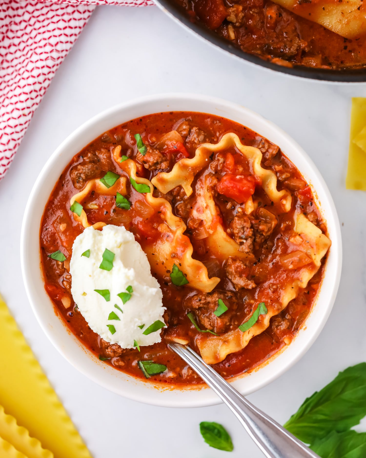 easy lasagna soup