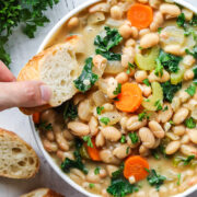 white bean vegan soup