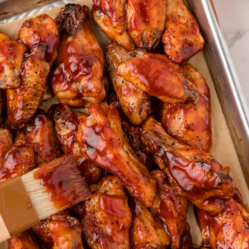 BBQ Chicken Wings (EASY, Oven Baked Recipe) | Only 5 Ingredients!