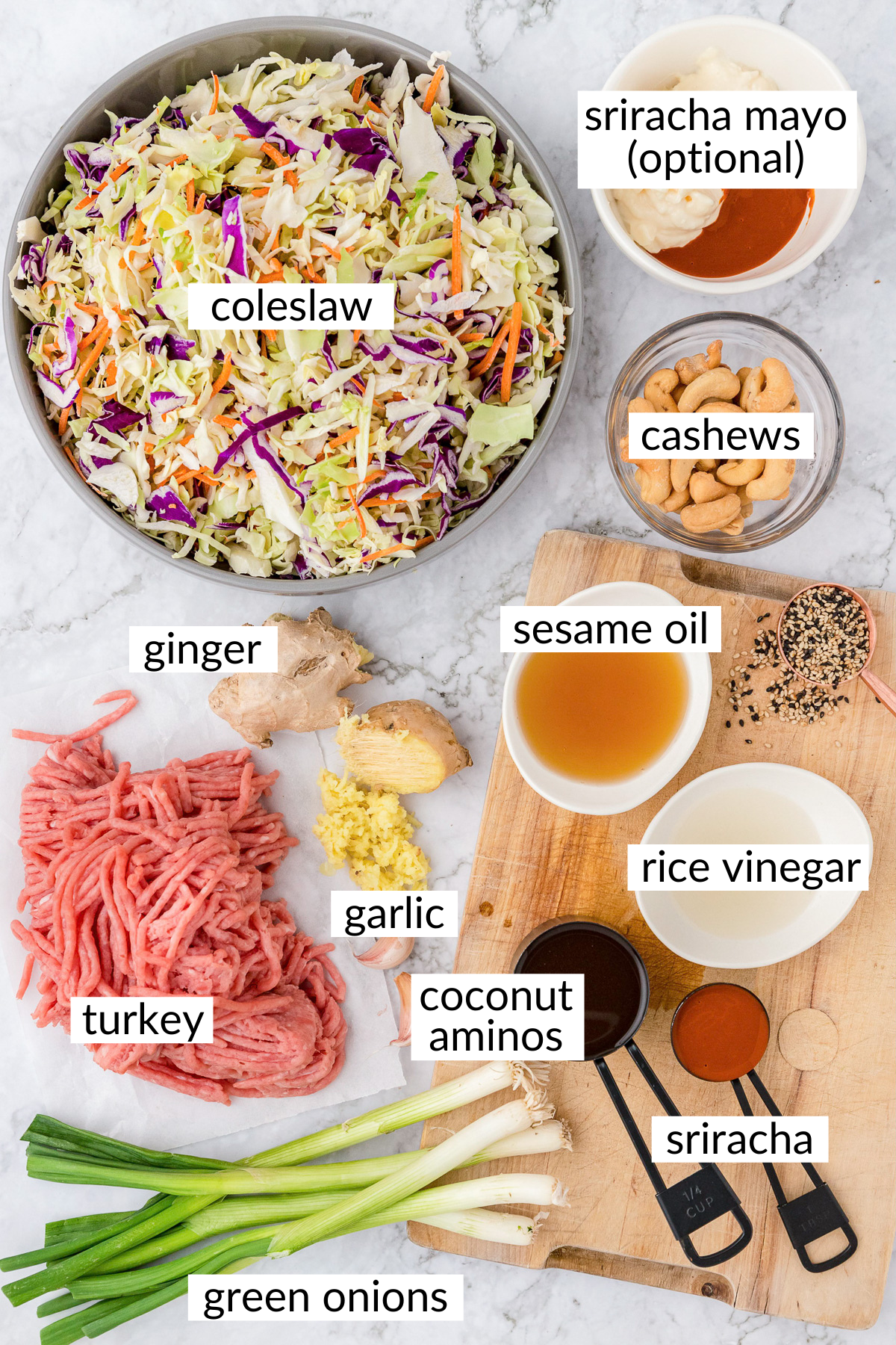 egg roll in a bowl ingredients