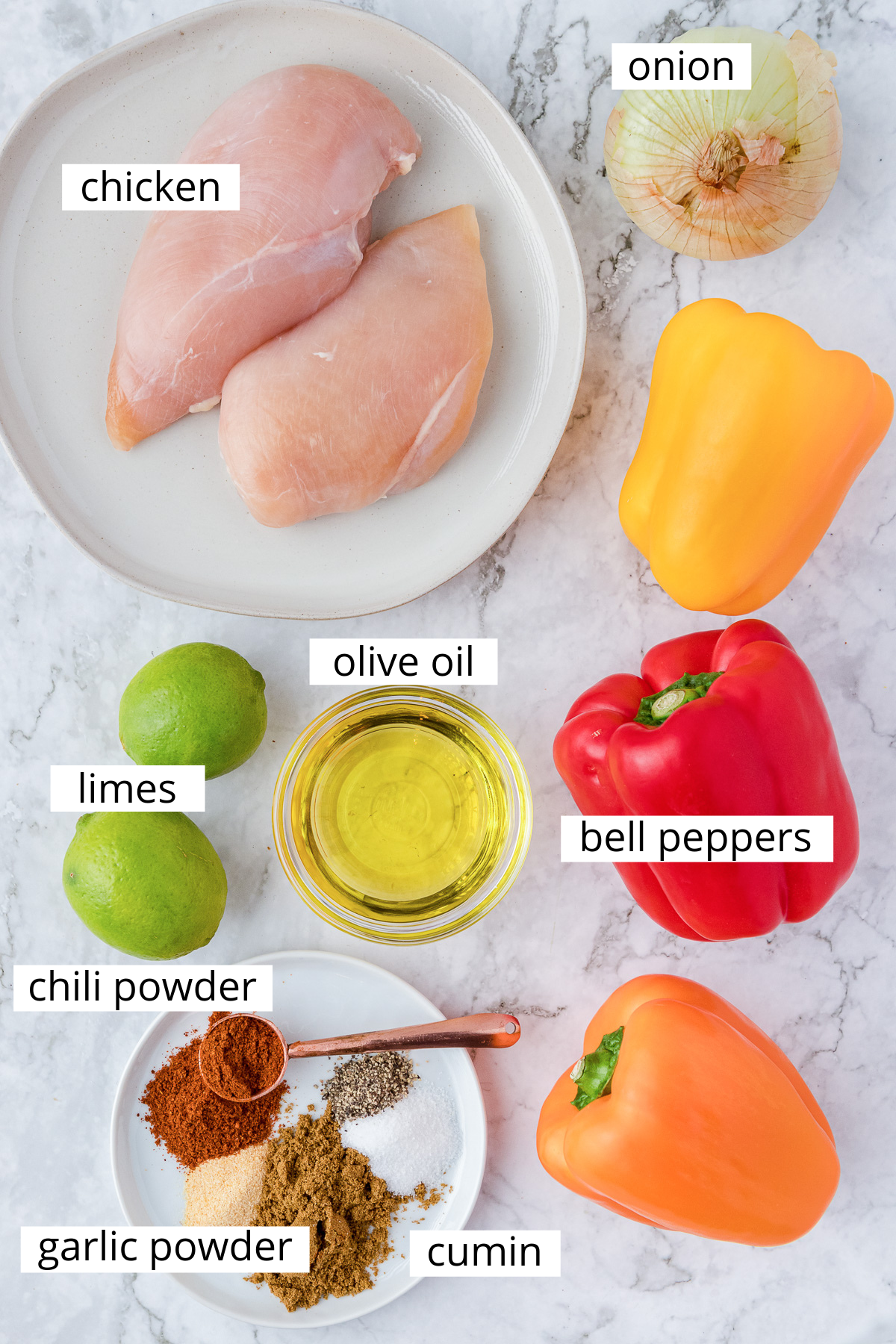 chicken fajita ingredients