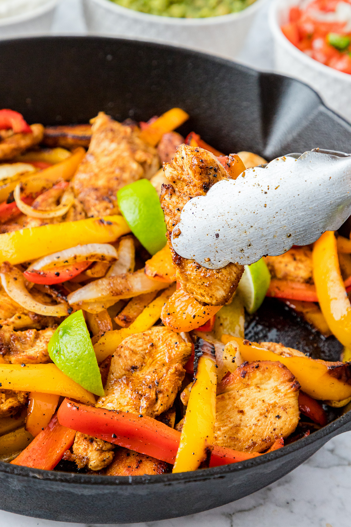 chicken fajitas