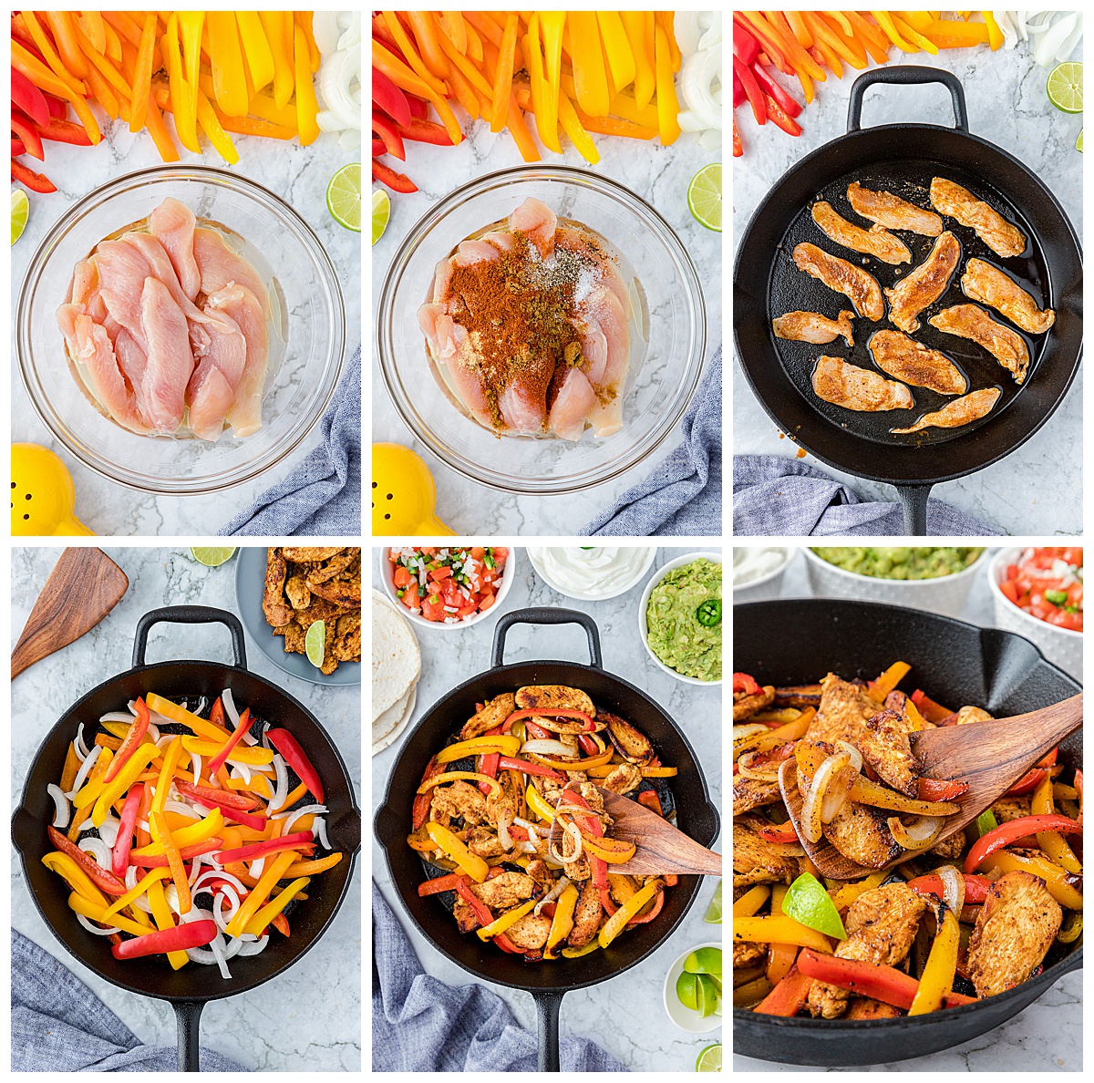 how to make chicken fajitas