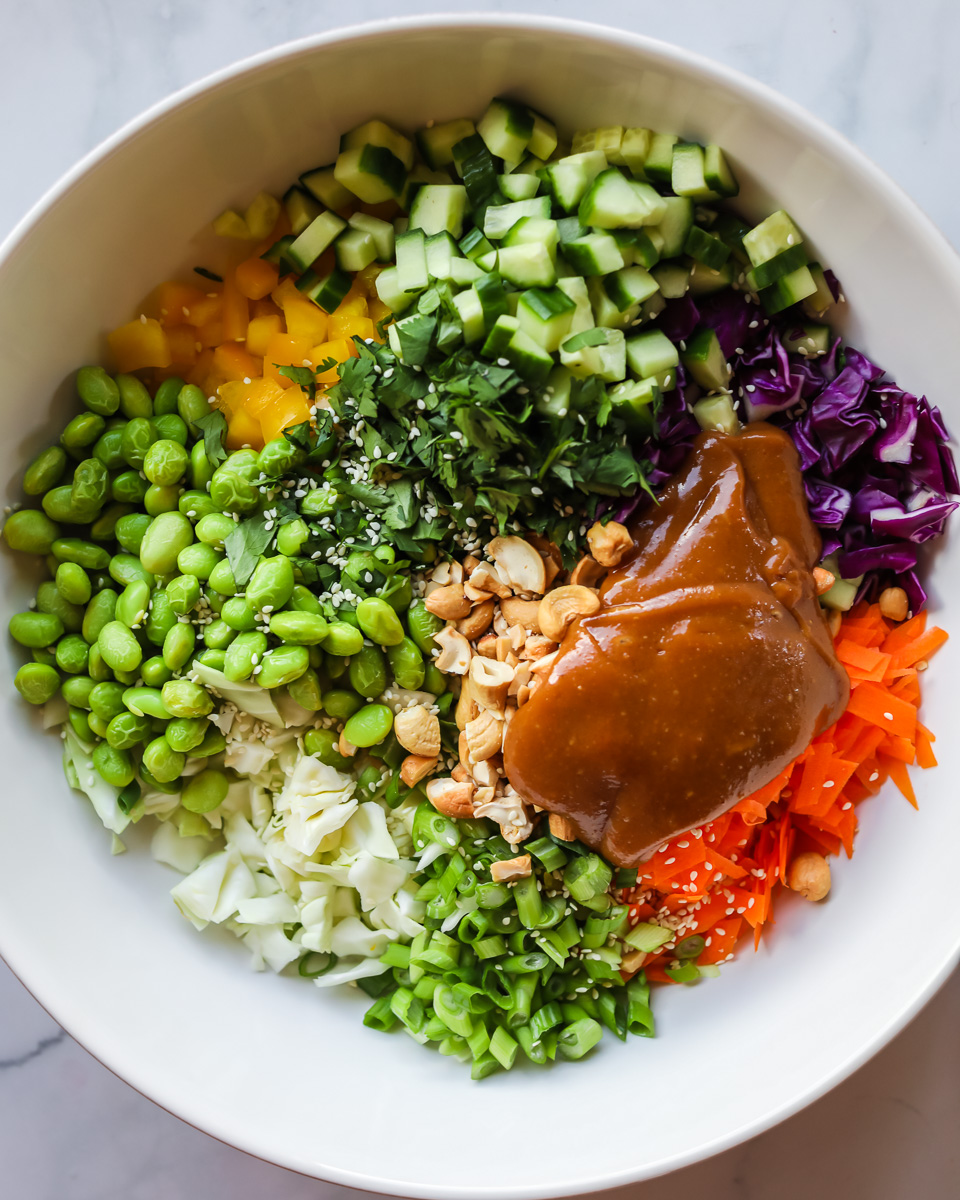 Ingredients for Thai crunch salad.