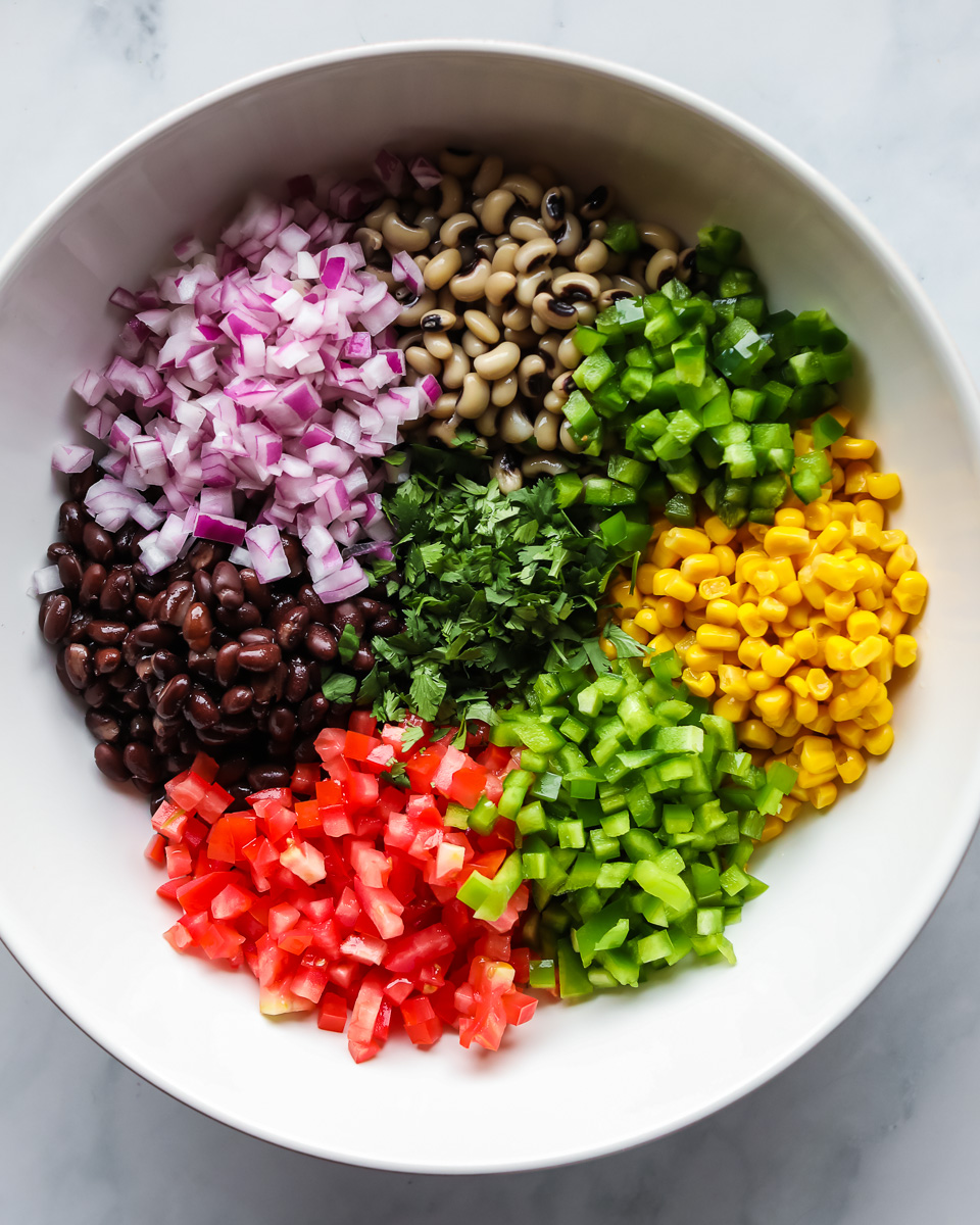 Cowboy caviar ingredients.