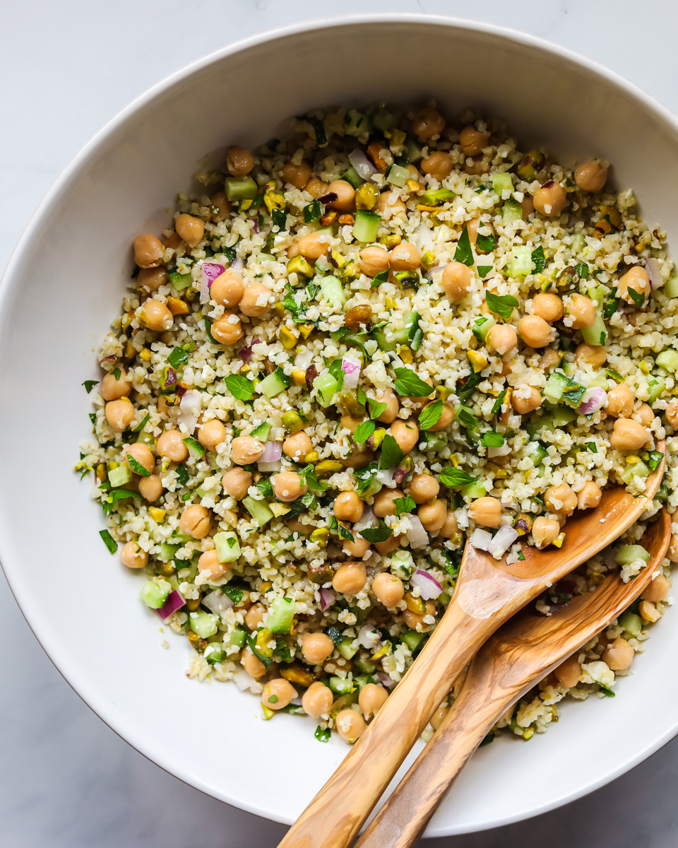 Jennifer Aniston salad in a bowl.