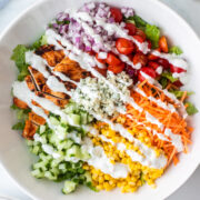 Buffalo chicken salad with ranch.