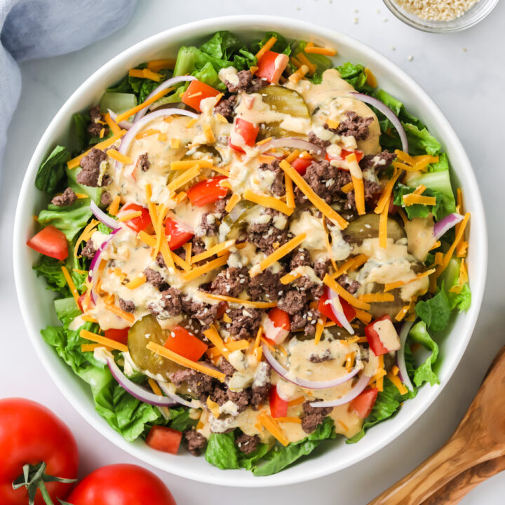Easy Big Mac Salad 20 Minute Recipe! + Big Mac Sauce
