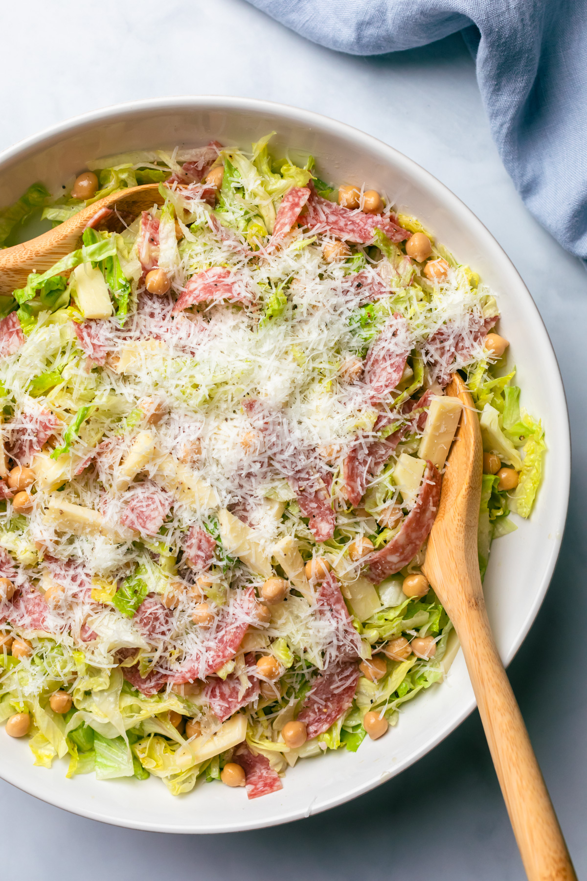 La Scala Chopped Salad with parmesan.