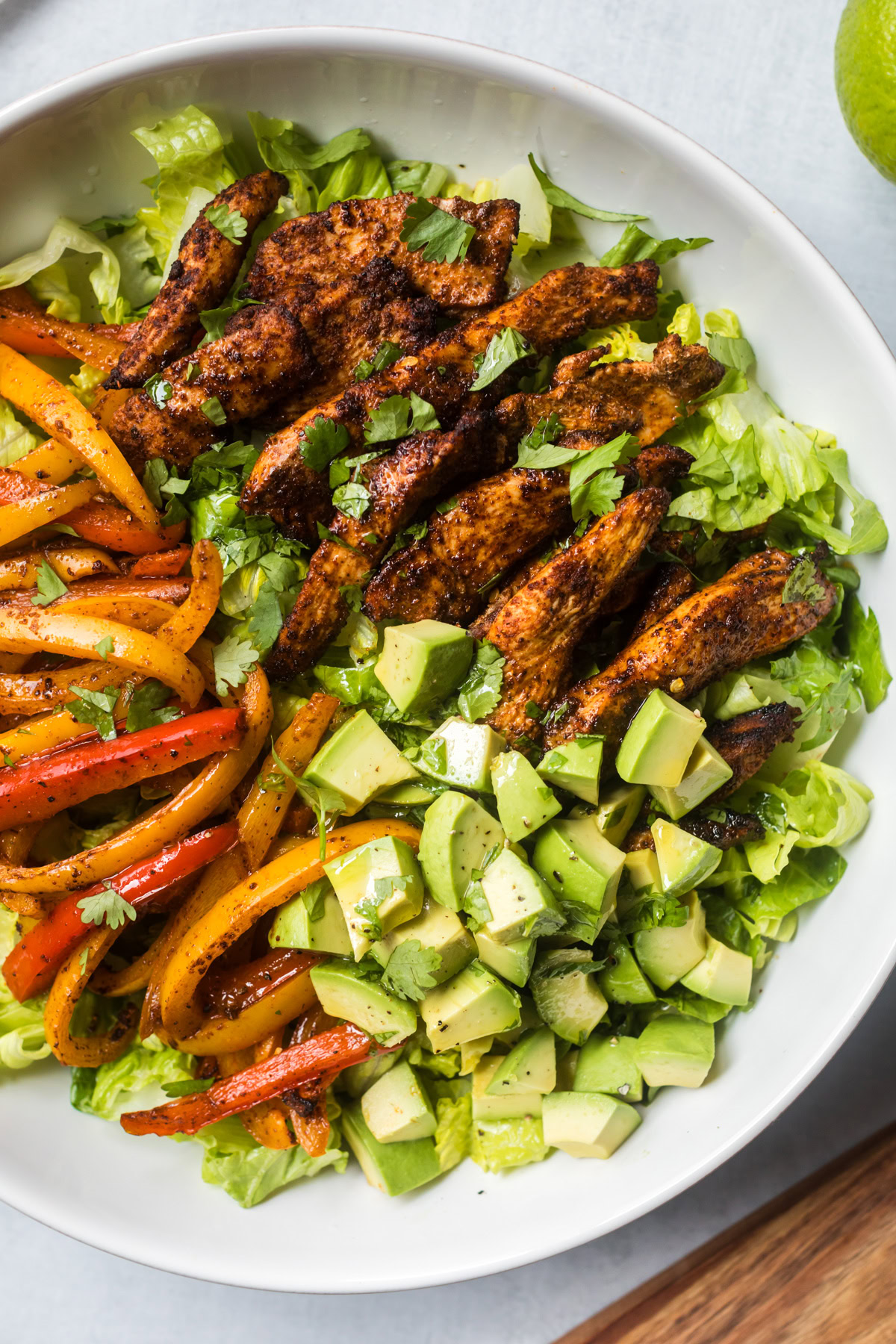 Chicken Fajita Salad.